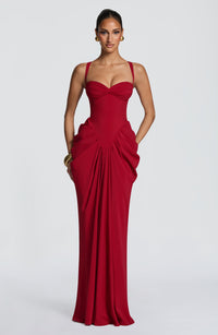 Luciana | Women's Sweetheart Corset Chiffon Holiday Gown