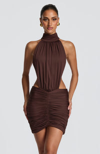 Zoya | Women's Jersey Ruched Fitted Homecoming Mini Dress
