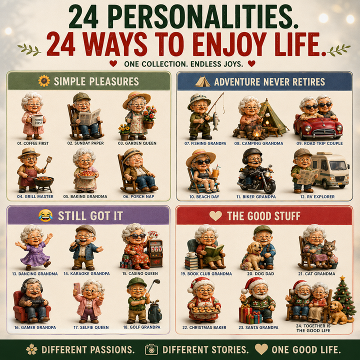Advent Calendar For Adults with 24 Collectible Figurines