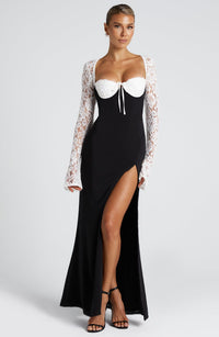Alina | Women's Lace Cupped Maxi Dress