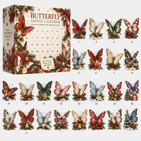 Butterfly Advent Calendar with 24 Magical Surprise Butterflies