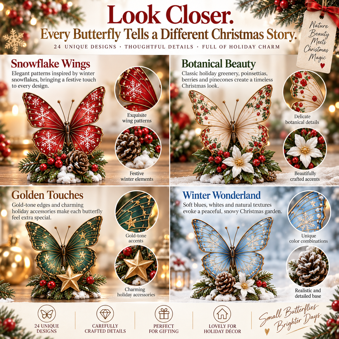 Butterfly Advent Calendar with 24 Magical Surprise Butterflies