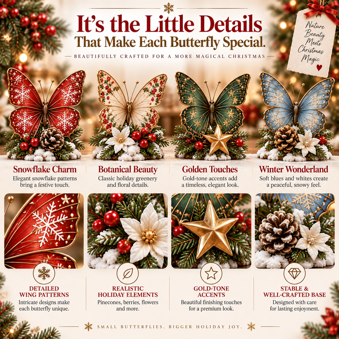 Butterfly Advent Calendar with 24 Magical Surprise Butterflies
