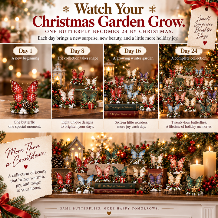Butterfly Advent Calendar with 24 Magical Surprise Butterflies