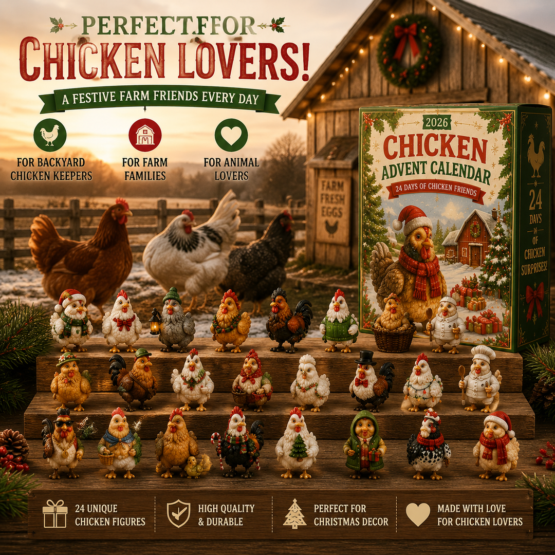 Chicken Advent Calendar 24 Unique Festive Figures