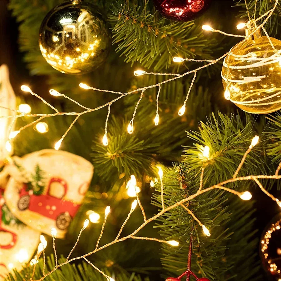 Christmas String Lights Warm White Cluster LED Decorative Lights