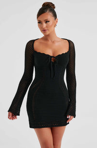 Maya | Women's Short Plunge Long Sleeve Homecoming Dress