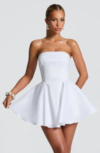 Claire | Women's Short Strapless Tie-Back Homecoming Dress