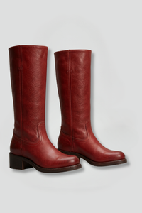 Esme | Women's Knee-High Stacked Heel Boots