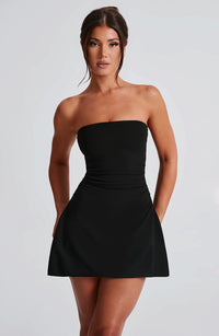 Natalie | Women's Short Strapless Ruched Cocktail Dress
