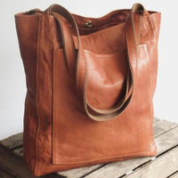 Women's Classic Leather Tote Bag