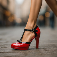 Helen | Women's Platform High Bow Tie Heels