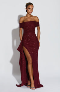 Emilia | Women's Off Shoulder Sequin New Year's Eve Dress