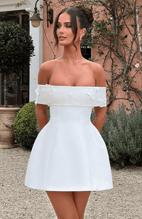 Celeste | Women's Short Bardot Unique Homecoming Dress