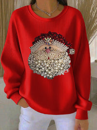 Lesley | Women's Relaxed Embellished Christmas Sweater