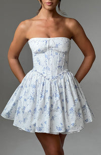 Clara | Women's Short Strapless Corset Homecoming Mini Dress