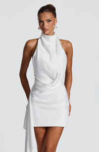 Isabella | Women's Backless Cowl Neck Mini Cocktail Dress