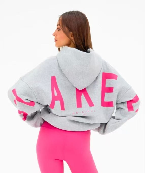 Grey / Pink Print