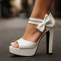 Poppy | Women's Bow Platform Stiletto Heels