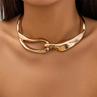 Women's Chunky Gold Collar Necklace
