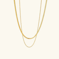 Women's Layered Gold-Plated Necklace