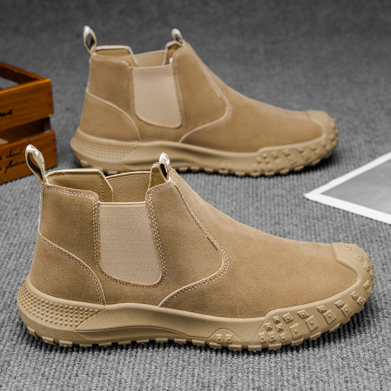 Shaun | Men's Rugged Slip-On Chelsea Boots