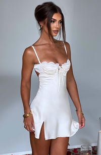 Luna | Women's Satin Strapless Homecoming Mini Dress