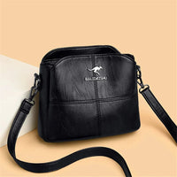 Women's Quilted Structured Leather Handbag