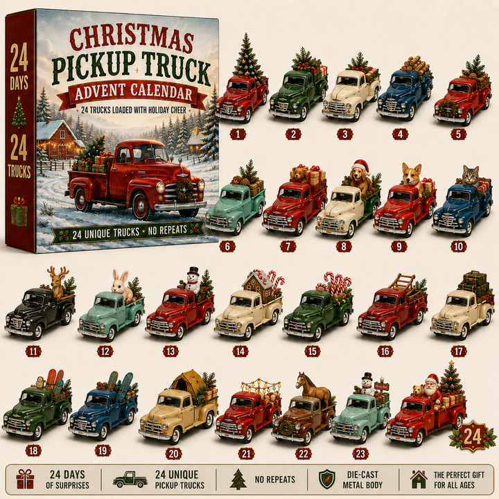 Vintage Truck Advent Calendar